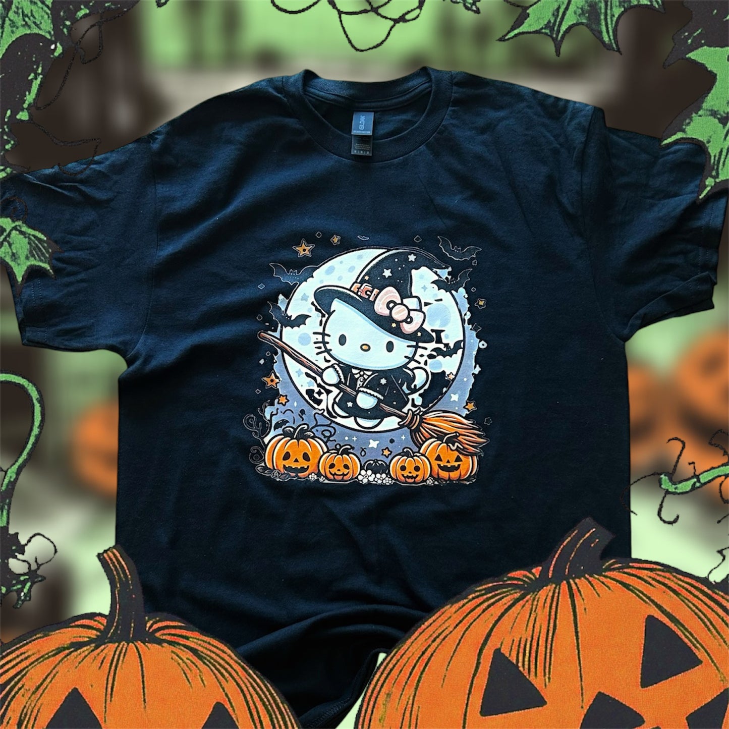 Halloween Shirt - Witch Kitty